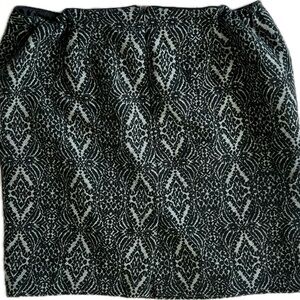 Talbots Wool Blend Geometric Pattern Skirt SZ18wp